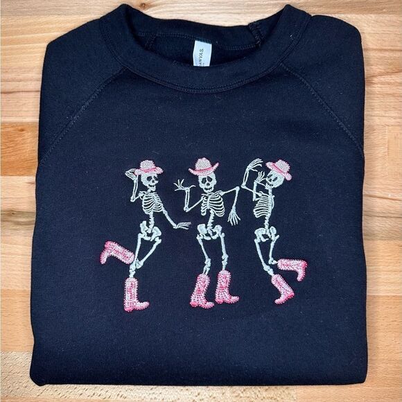 Skeleton Trio Embroidered Crewneck - Picture 2 of 2
